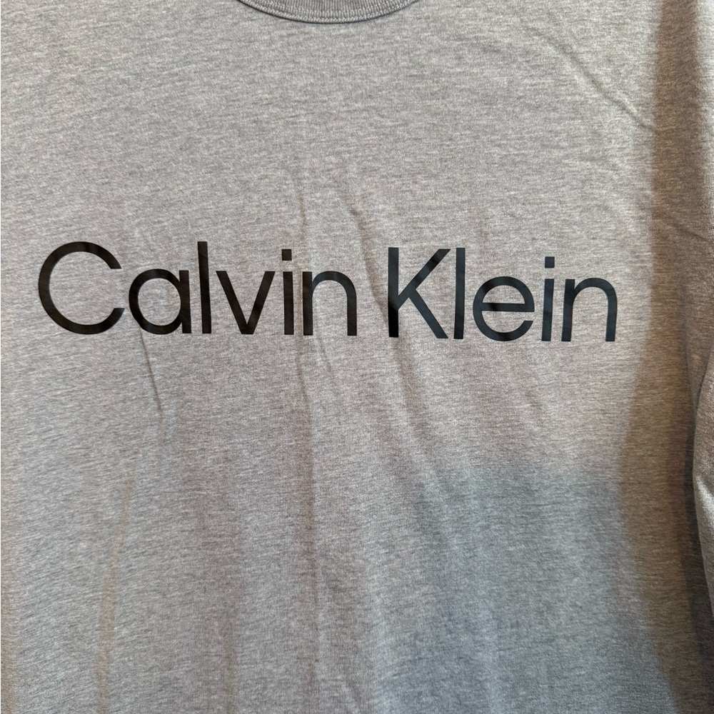 Calvin Klein Charcoal Men's Tee - Picture 3 of 4